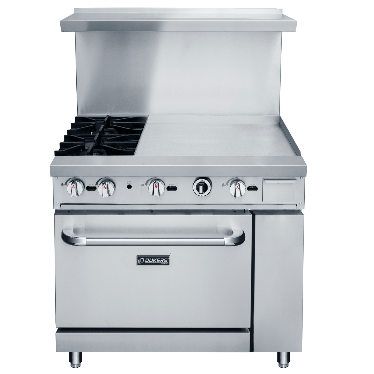 DCR36-2B24GM 36" Gas Range with Two (2) Open Burners & 24" Griddle