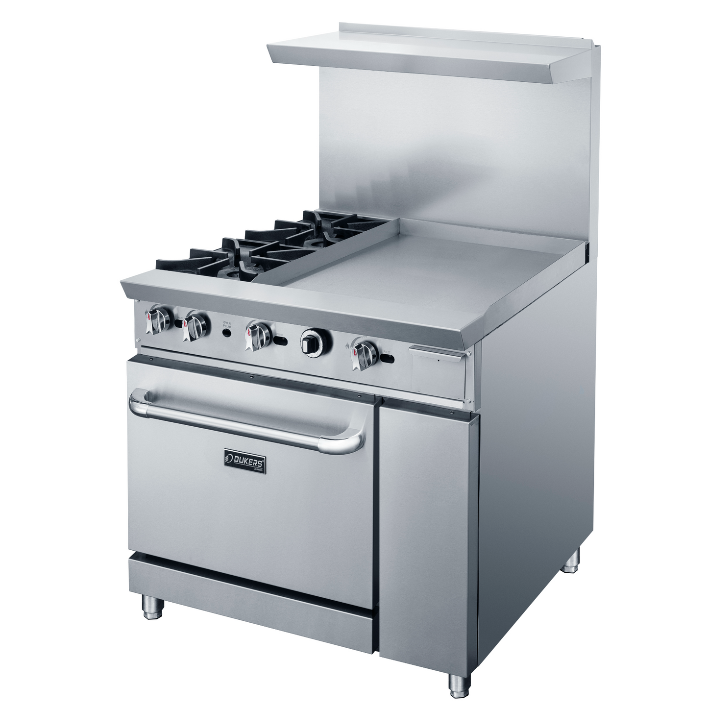 DCR36-2B24GM 36" Gas Range with Two (2) Open Burners & 24" Griddle