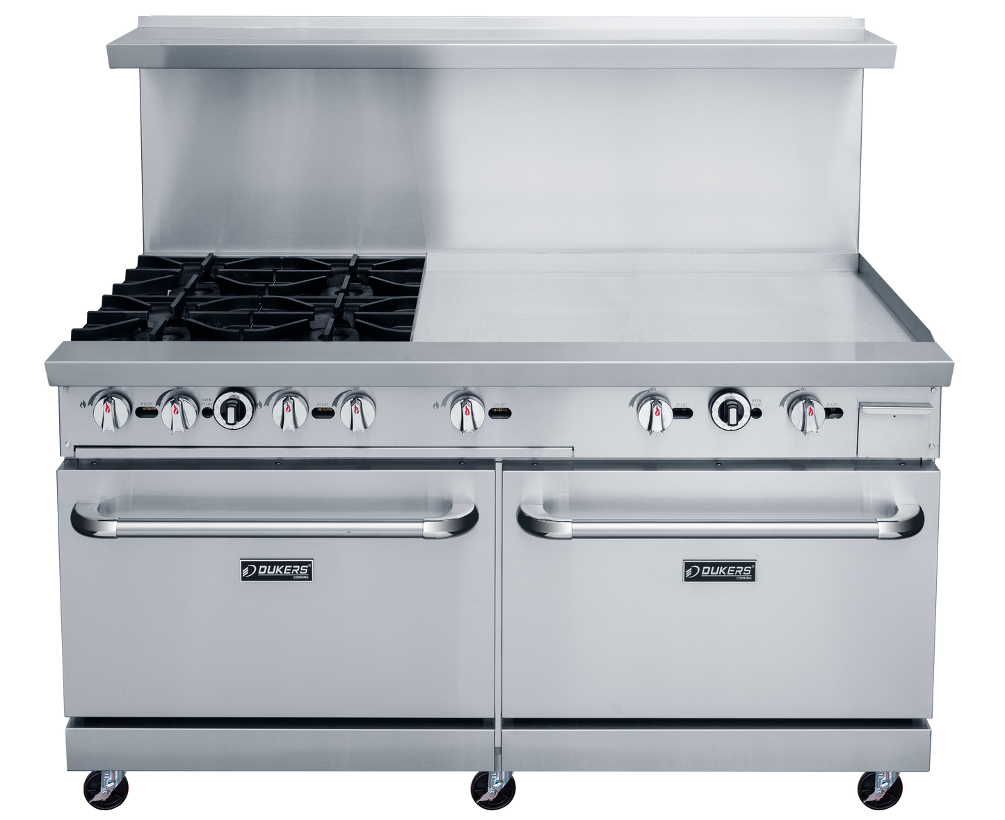 DCR60-4B36GM 60" Gas Range with Four (4) Open Burners & 36" Griddle
