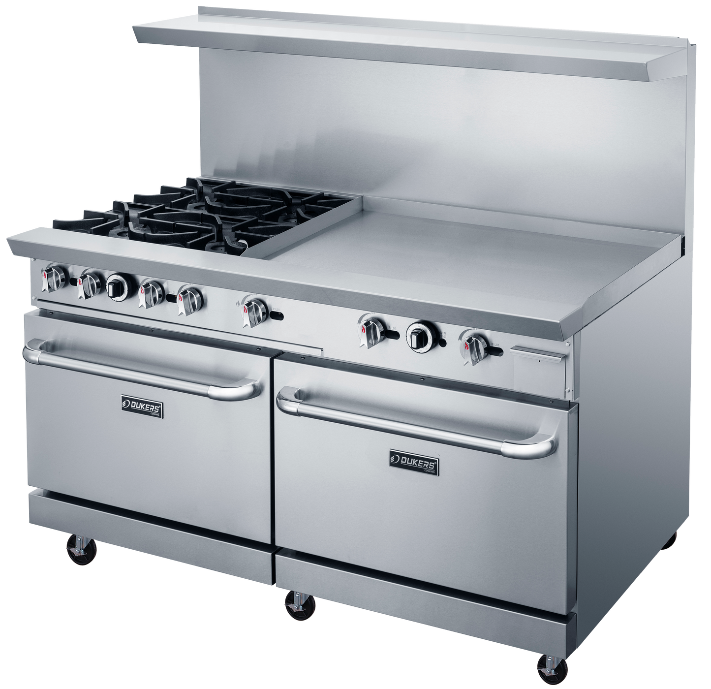 DCR60-4B36GM 60" Gas Range with Four (4) Open Burners & 36" Griddle
