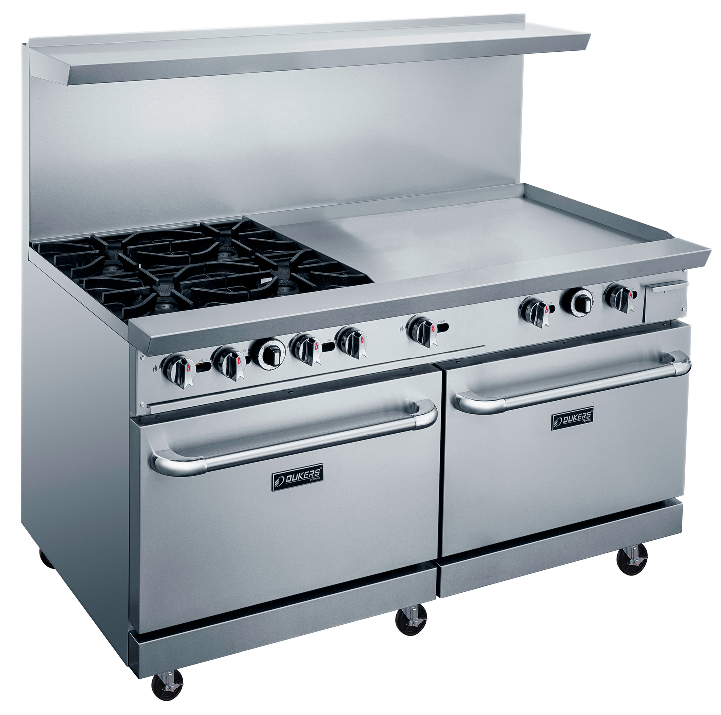 DCR60-4B36GM 60" Gas Range with Four (4) Open Burners & 36" Griddle