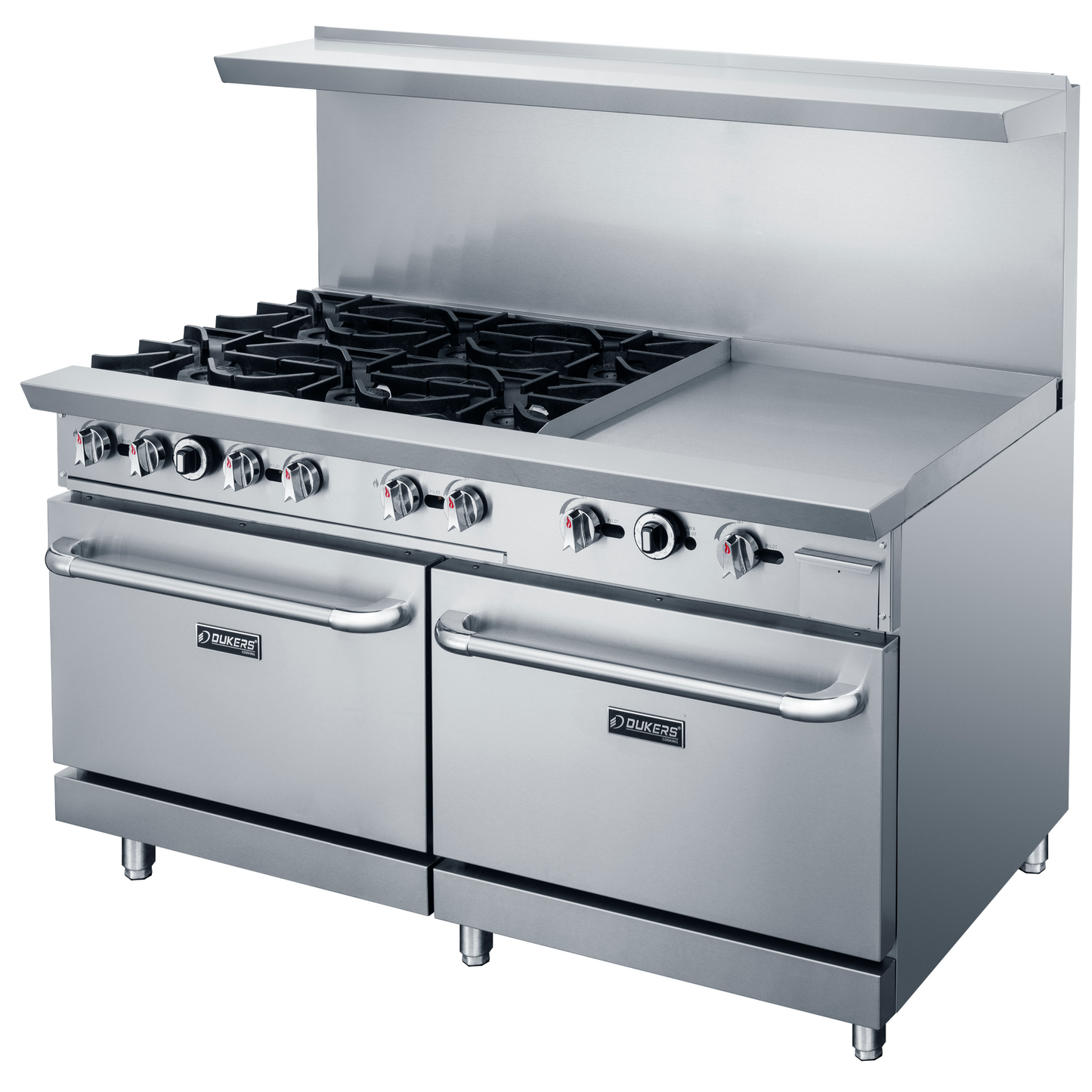 DCR60-6B24GM 60" Gas Range with Six (6) Open Burners & 24" Griddle