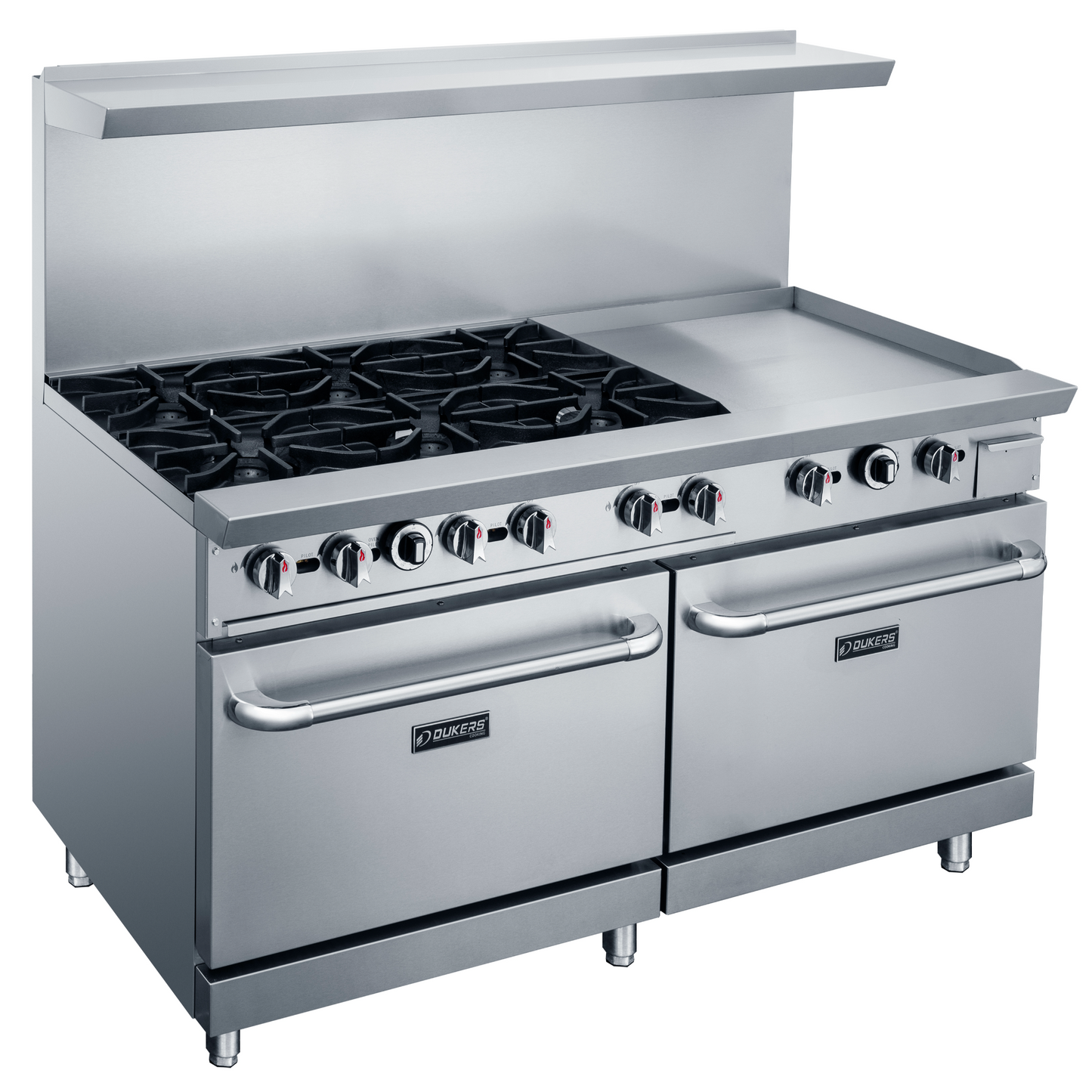 DCR60-6B24GM 60" Gas Range with Six (6) Open Burners & 24" Griddle