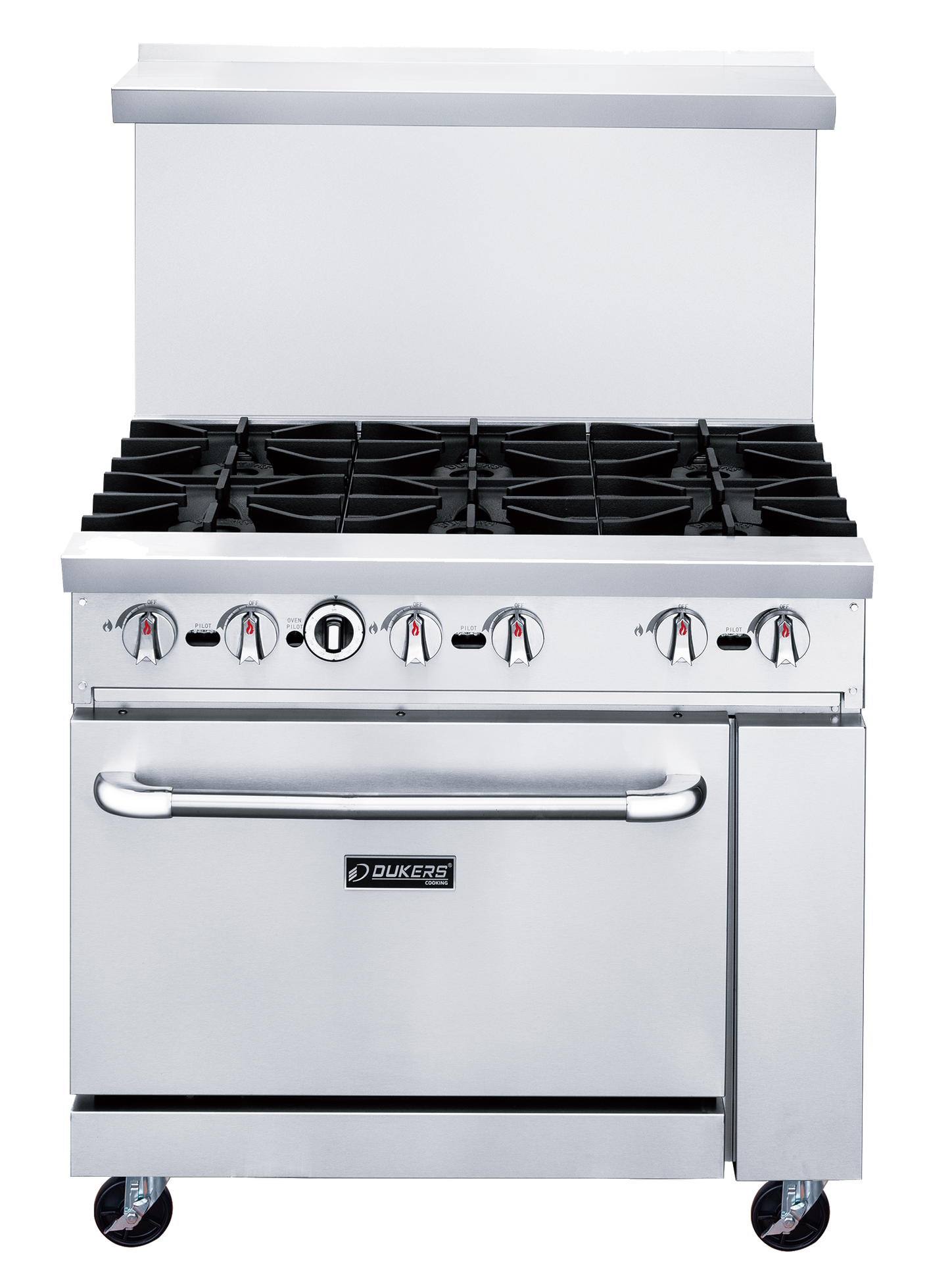 DCR36-6B 36" Gas Range with Six (6) Open Burners