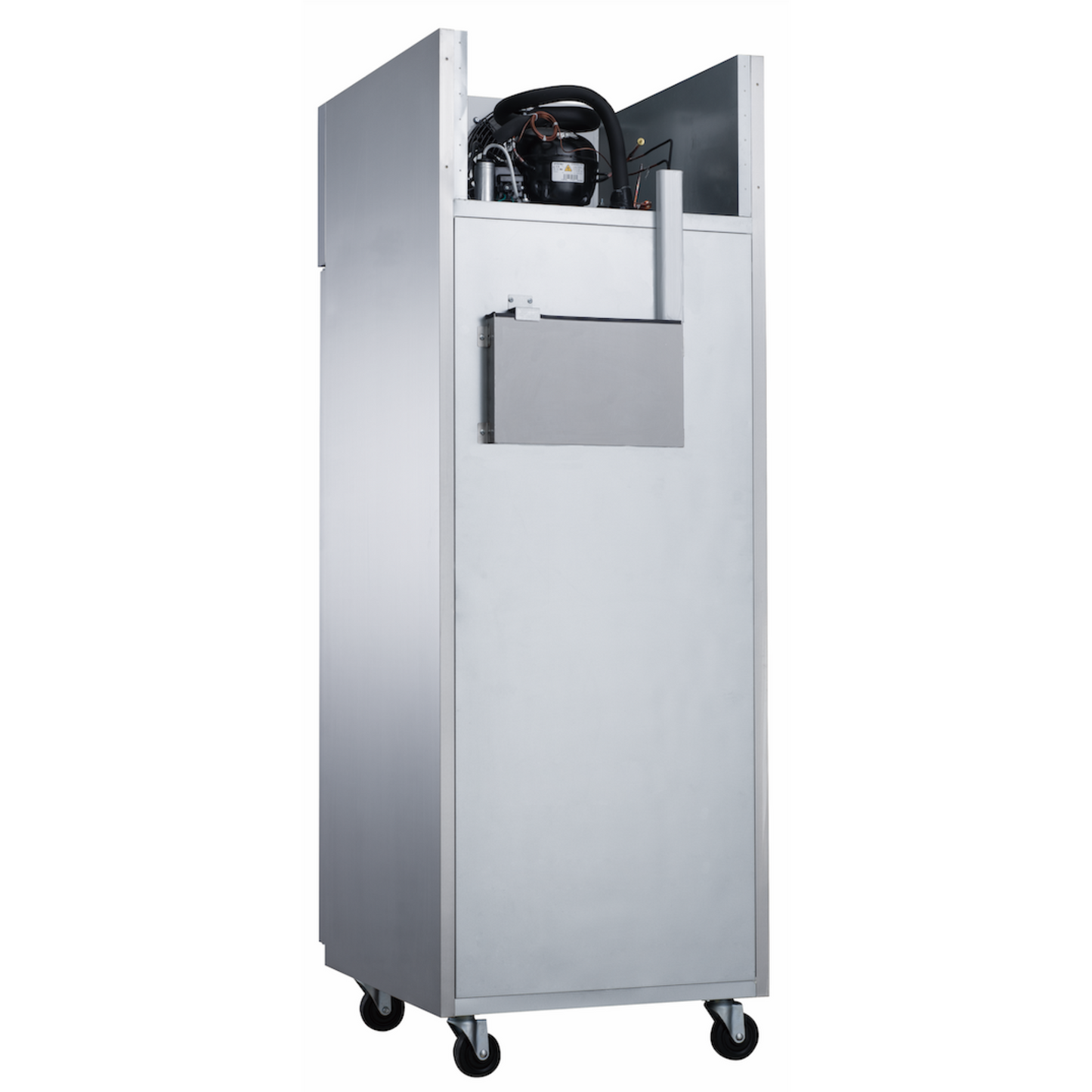 Dukersusa - D28AF Commercial Single Door Top Mount Reach In Freezer in Stainless Steel