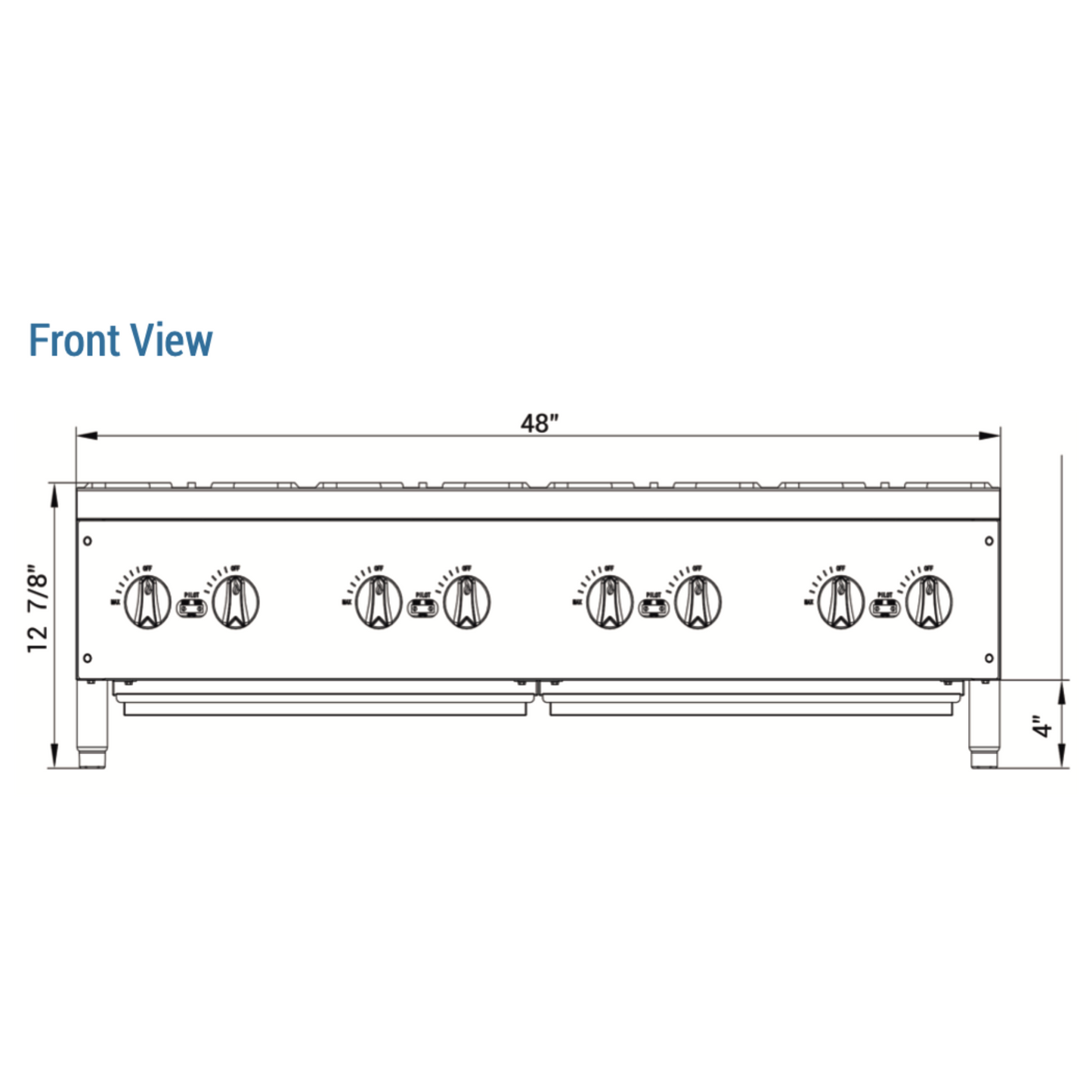 DCHPA48 Hot Plate with 8 Burners