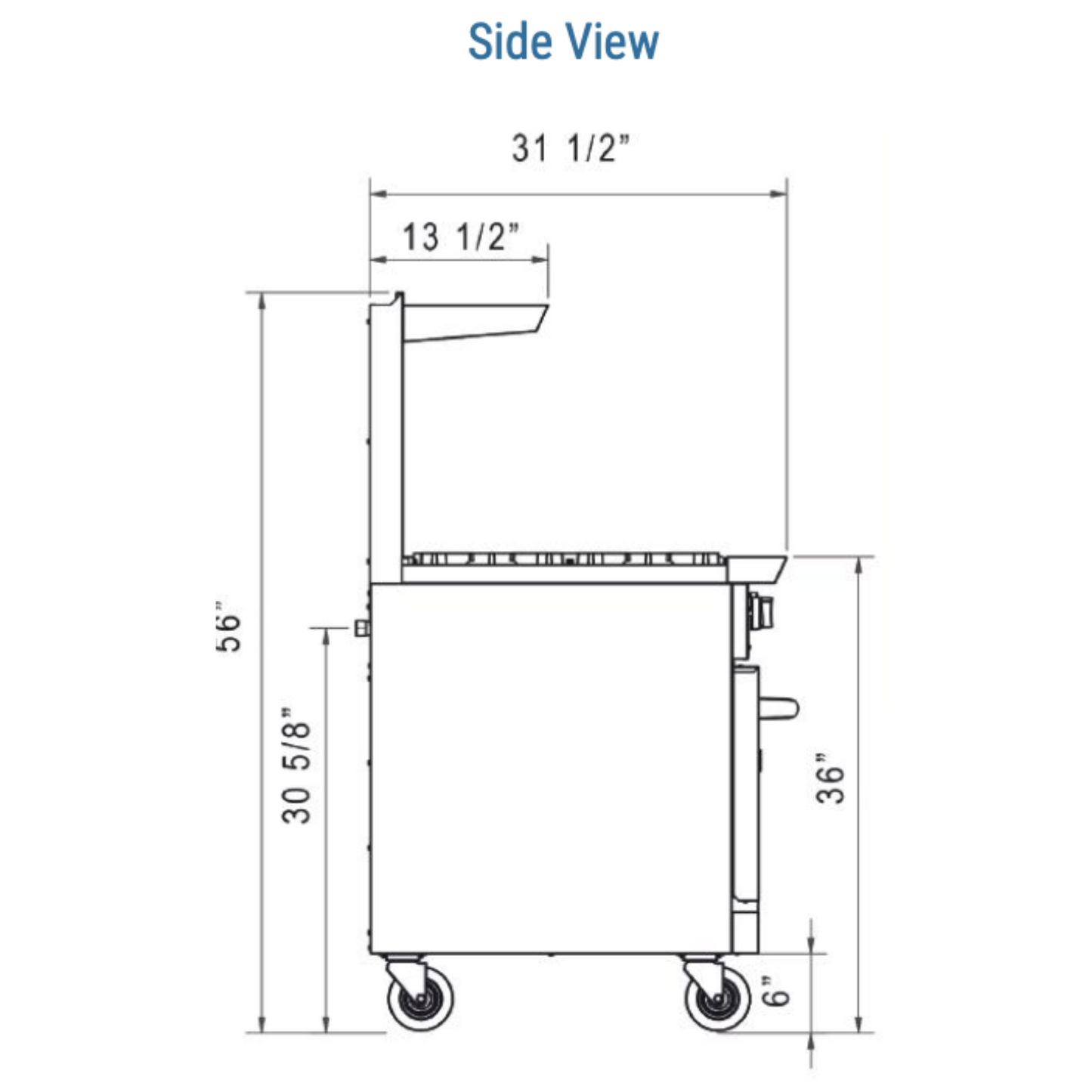 DCR36-2B24GM 36" Gas Range with Two (2) Open Burners & 24" Griddle