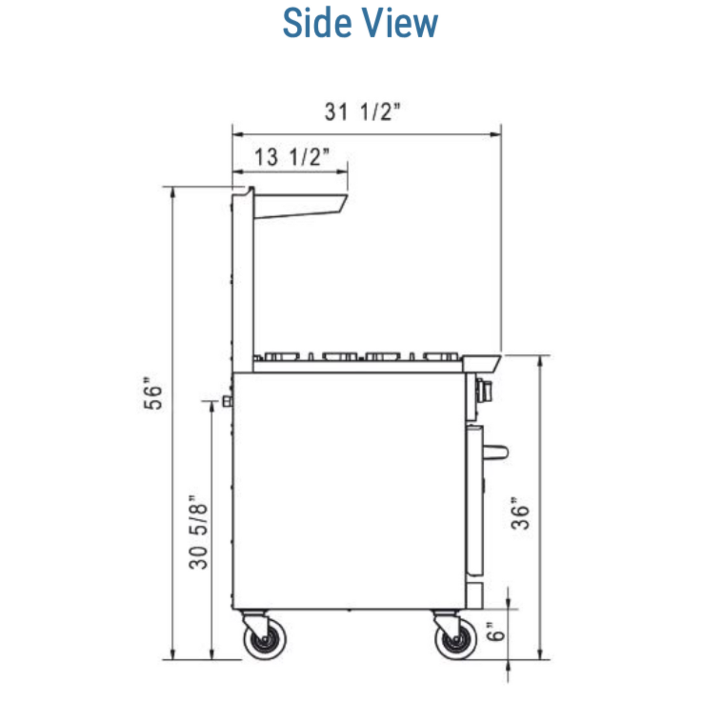DCR60-10B 60" Gas Range with Ten (10) Open Burners