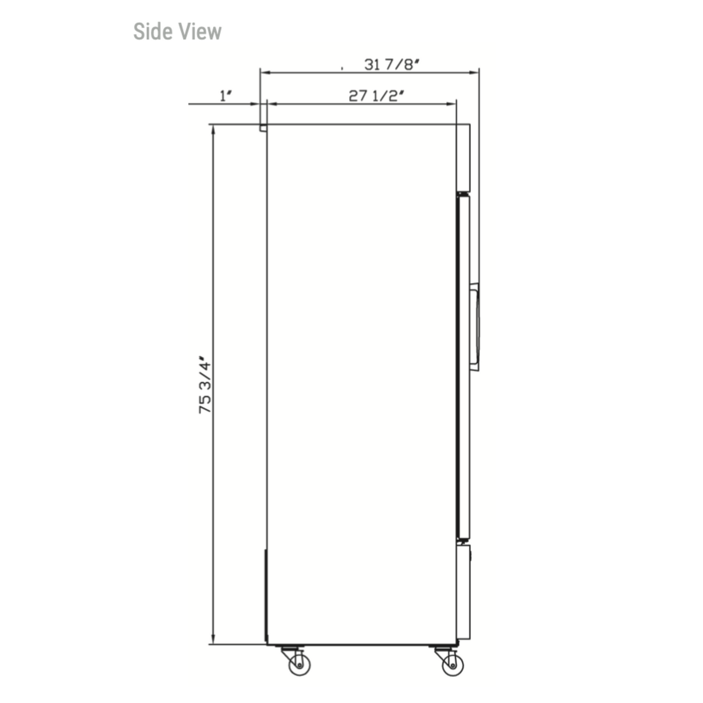 DSM-69R Commercial Glass Swing 3-Hinged Door Merchandiser Refrigerator