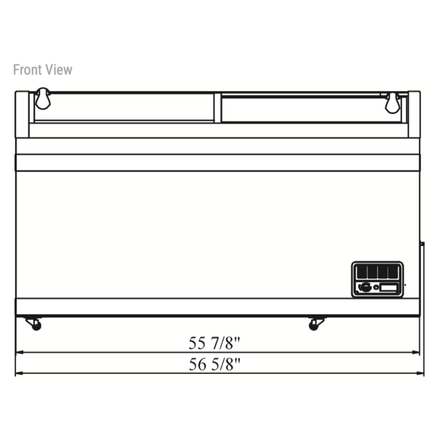 WD-500Y Commercial Chest Freezer in White
