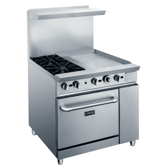 DCR36-2B24GM 36" Gas Range with Two (2) Open Burners & 24" Griddle