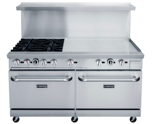 DCR60-4B36GM 60" Gas Range with Four (4) Open Burners & 36" Griddle