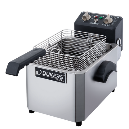 DCF7E 7lb Single Basket Electric Countertop Fryer