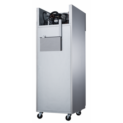 Dukersusa - D28AF Commercial Single Door Top Mount Reach In Freezer in Stainless Steel