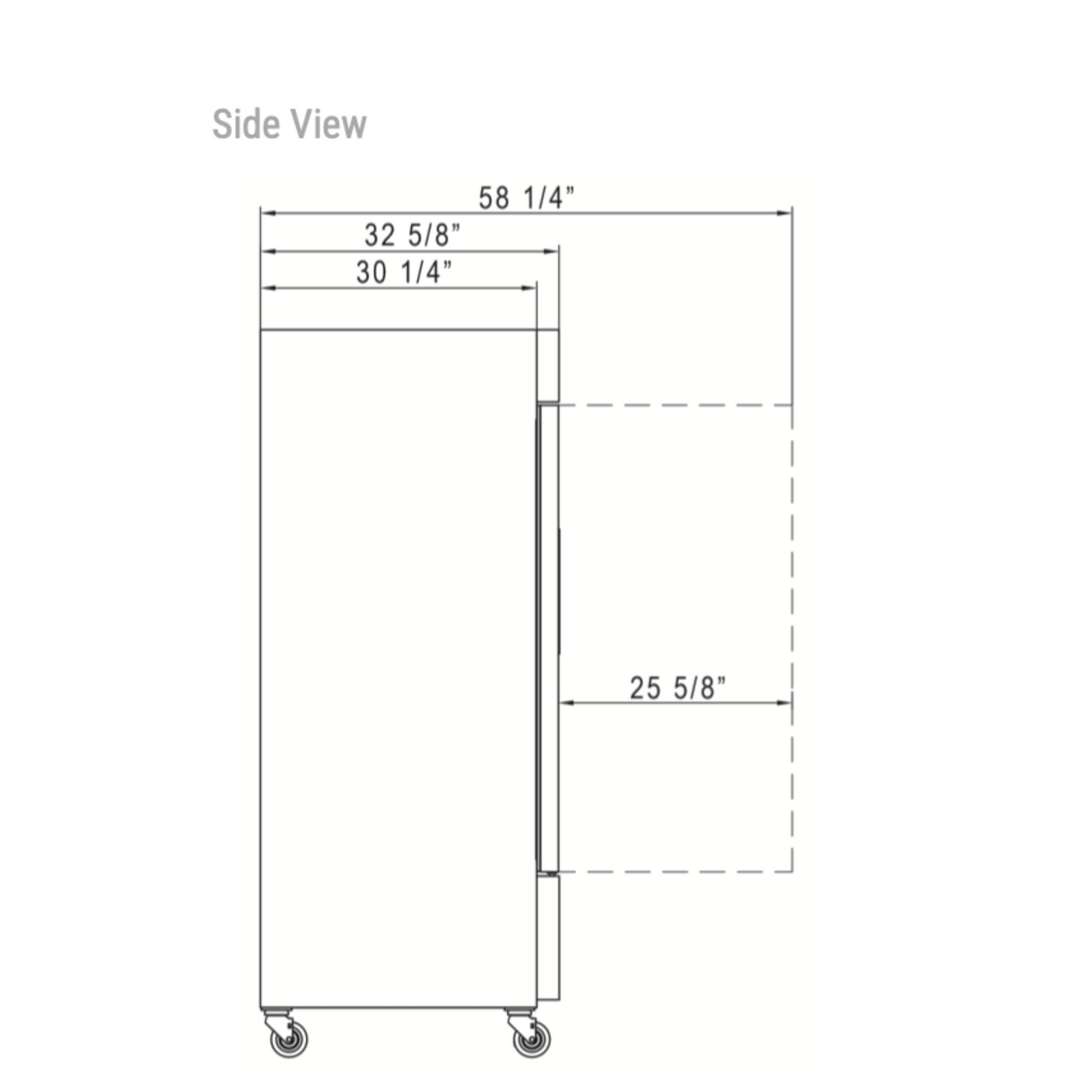 D83F 3-Door Commercial Reach In Freezer in Stainless Steel