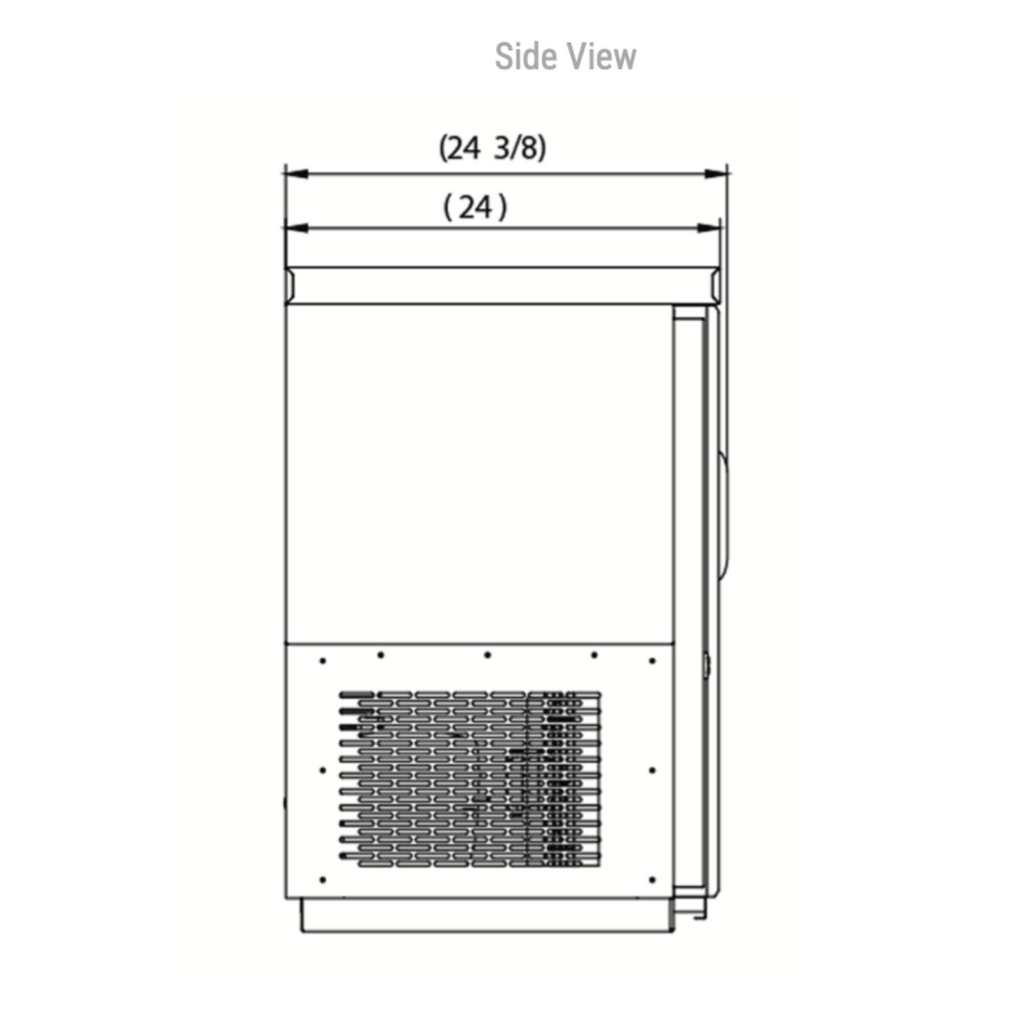DBB60-H2 2 Door Bar and Beverage Cooler (Hinge Doors)