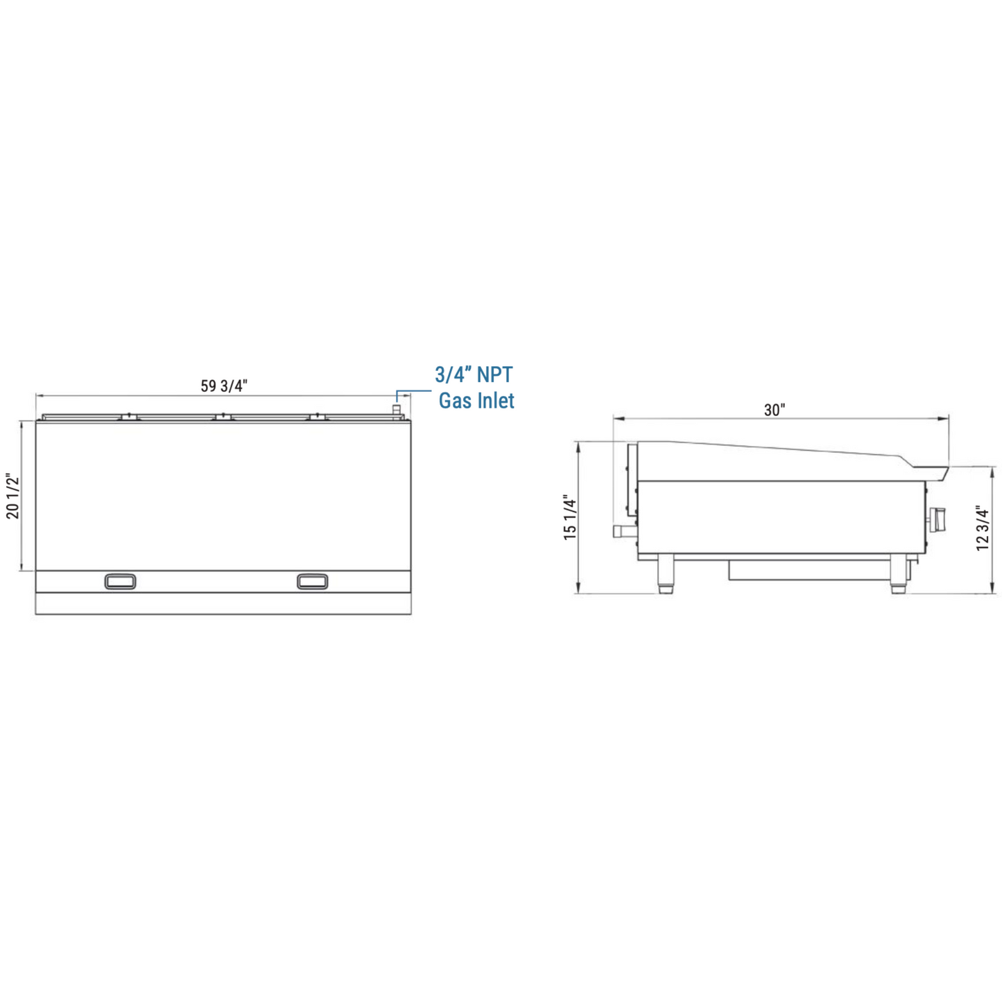DCGM60 60 in. W Griddle with 5 Burners