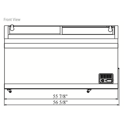 WD-500Y Commercial Chest Freezer in White