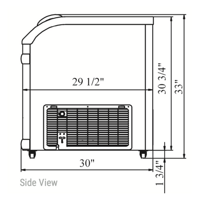 WD-500Y Commercial Chest Freezer in White